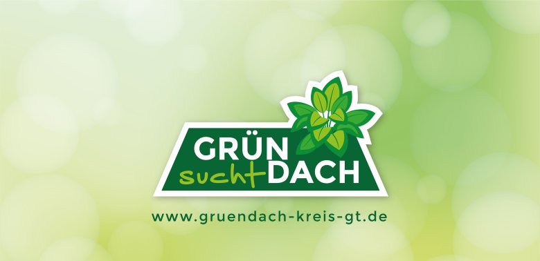 Grün sucht Dach: Logo und Homepage