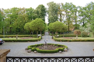 Blick vom Schloss Möhler nach draußen