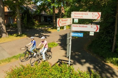 Radfahrende in Herzebrock