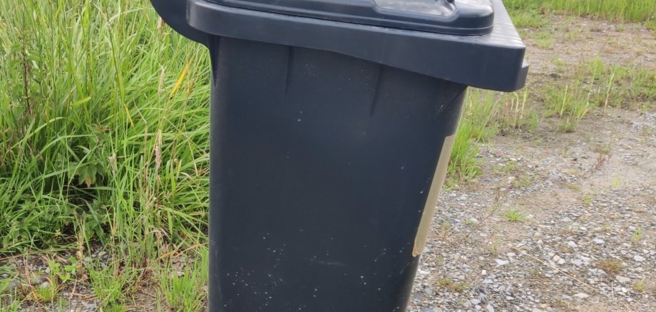 Foto einer Restmülltonne