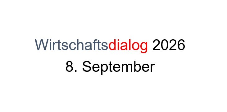 Schriftzug in Blau, Rot und Schwarz