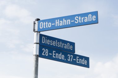 Straßenschild aus dem Industriegebiet Herzebrock-Clarholz